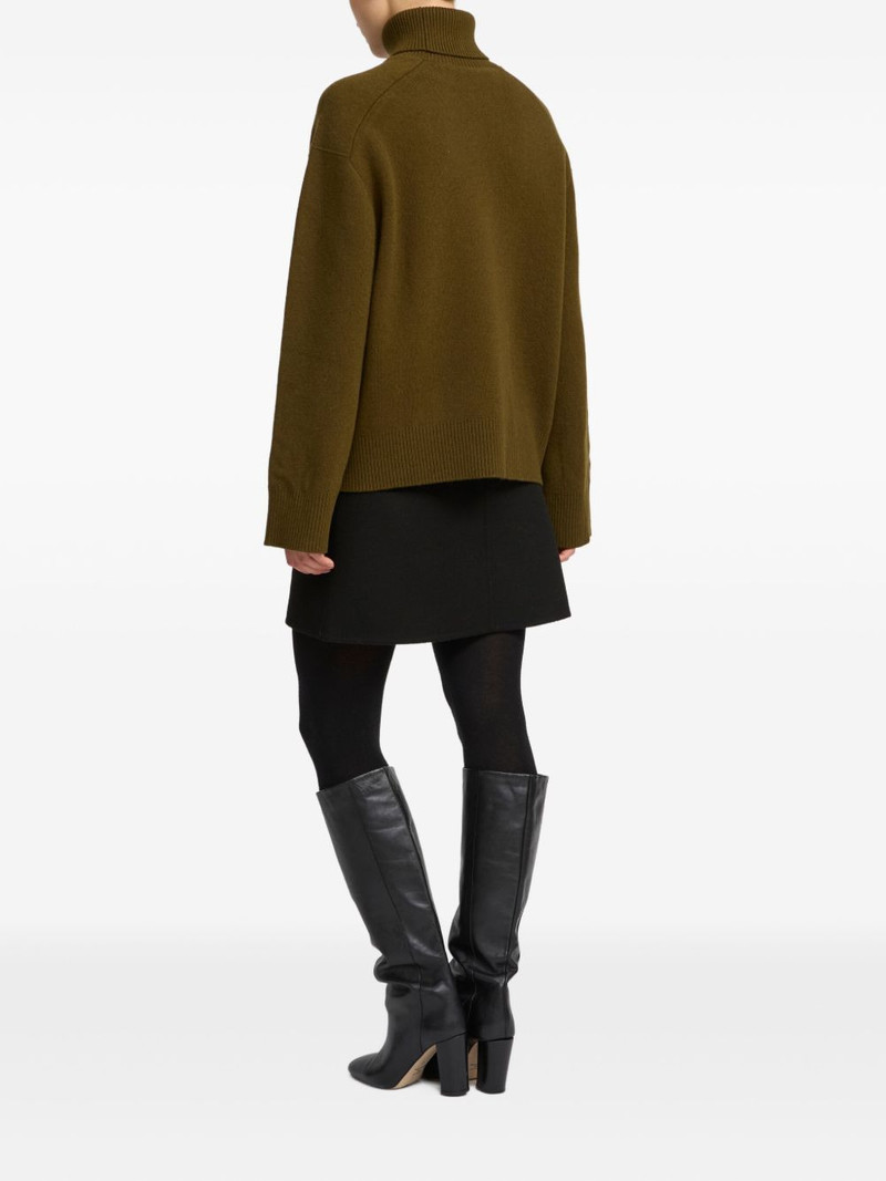 turtleneck wide-cuff sweater 3