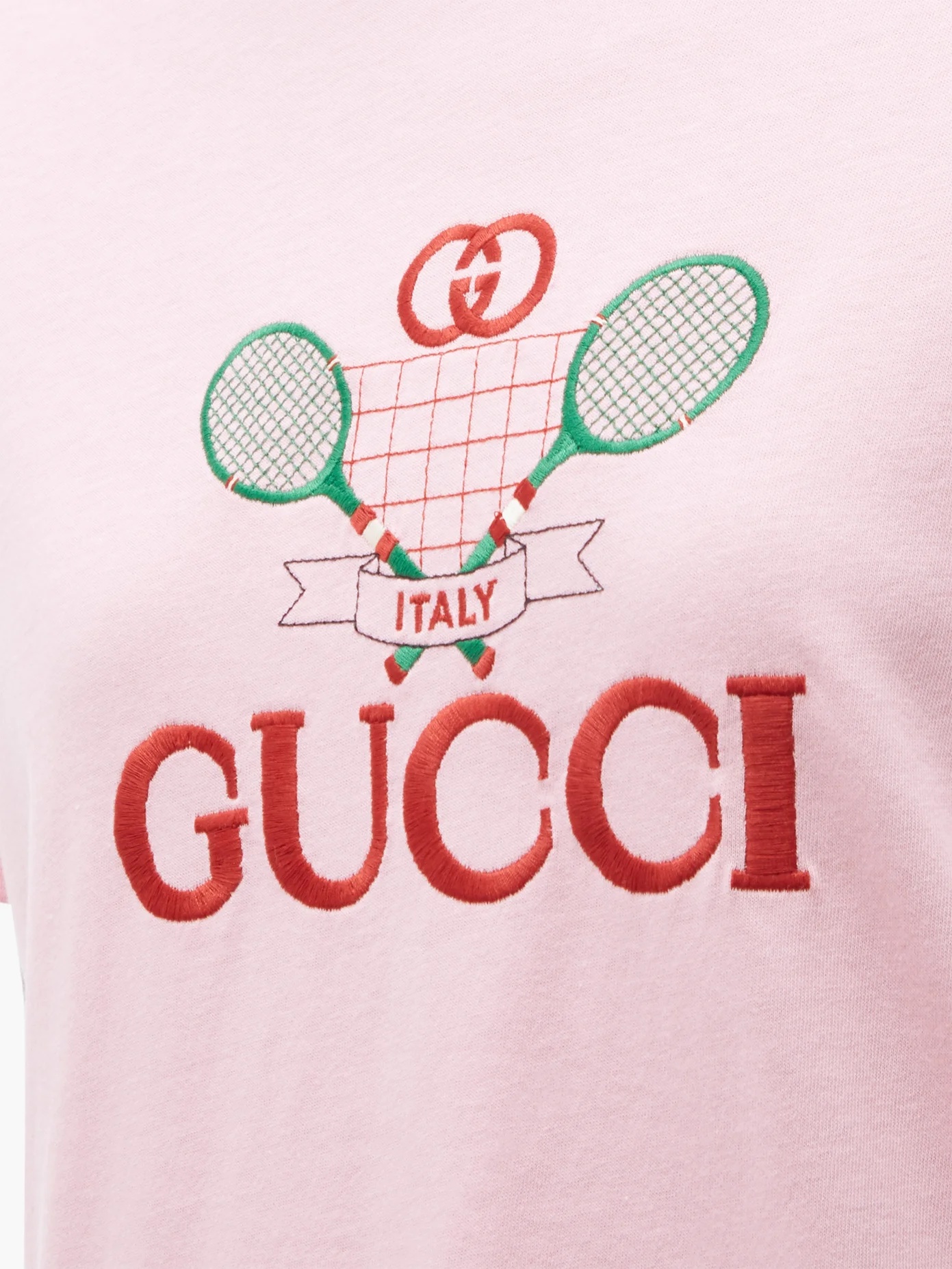 GG logo-embroidered cotton T-shirt - 3