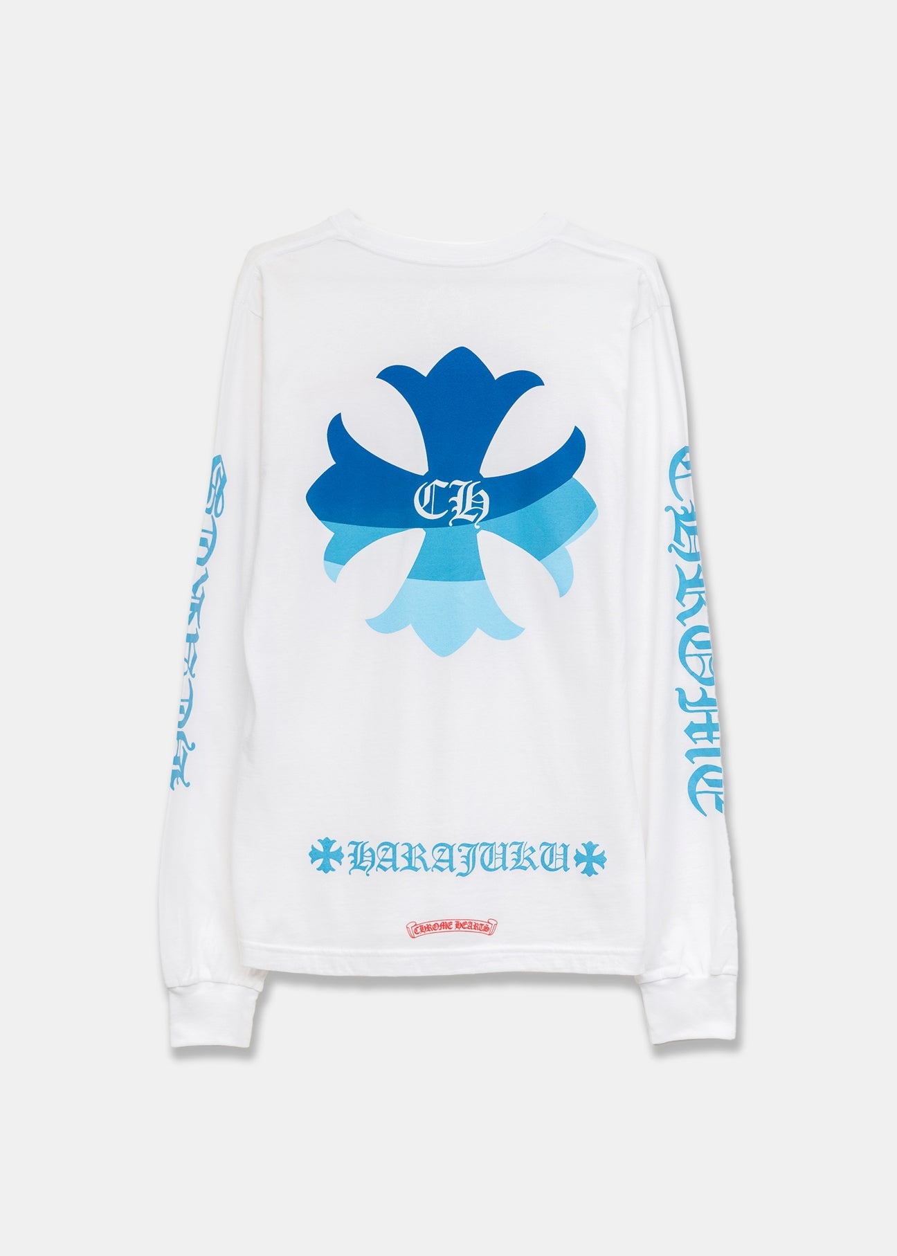 Chrome Hearts Harajuku Exclusive White Blue LS - 2