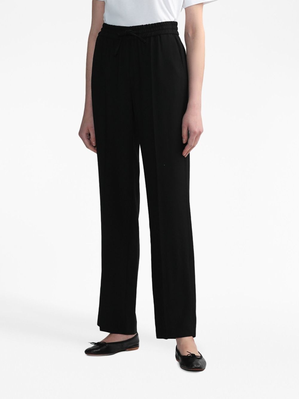 Aero pleat-detail straight-leg trousers - 3