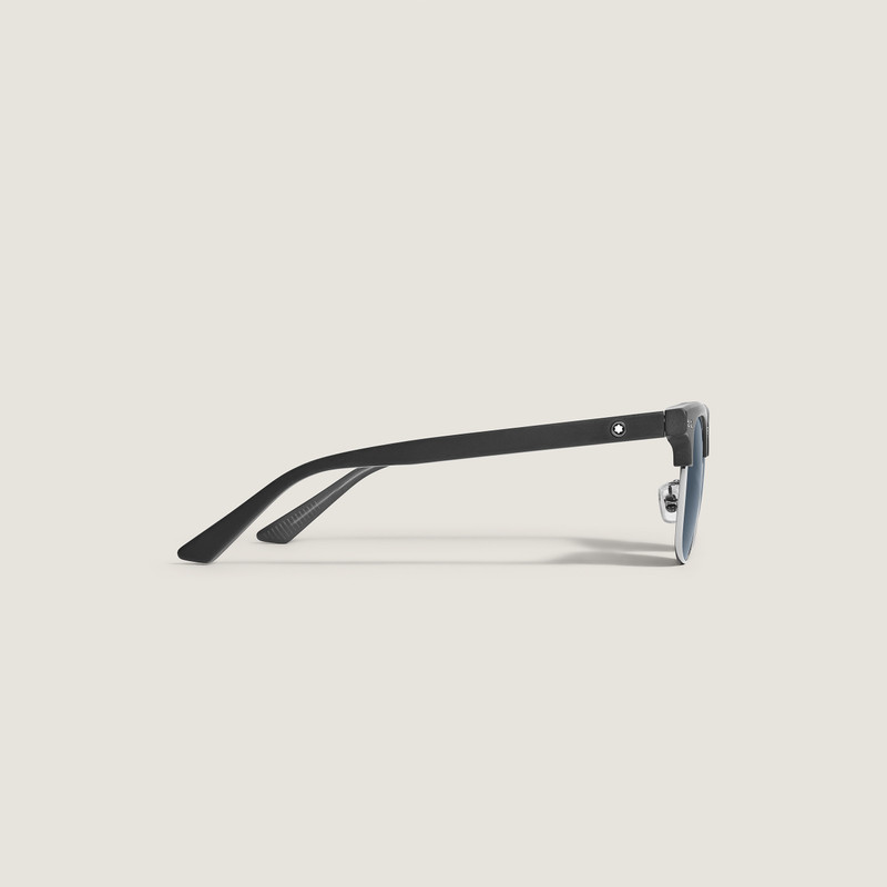 Montblanc Squared Sunglasses with Black Coloured Acetate Frame outlook