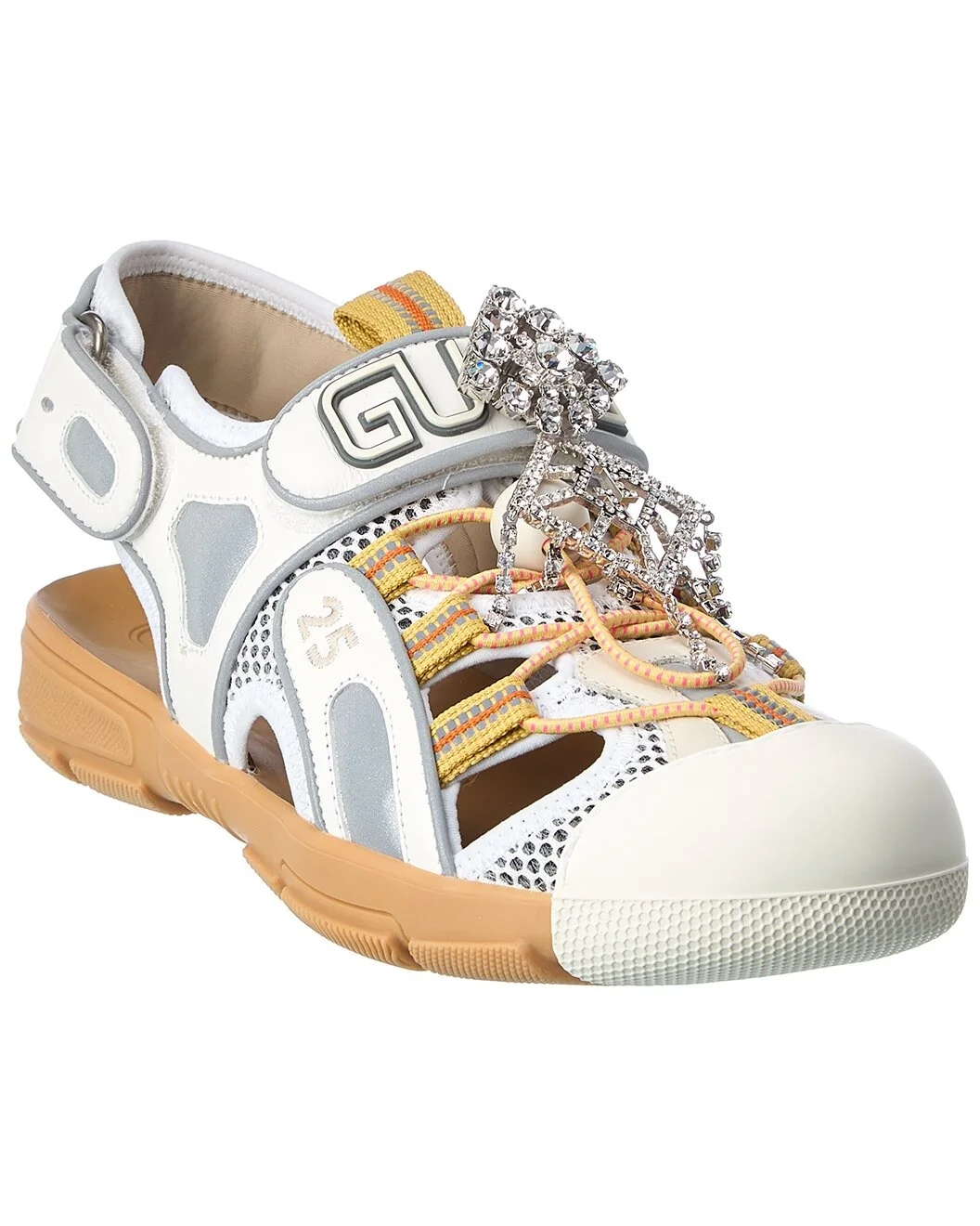 Gucci Leather & Mesh Sandal - 1