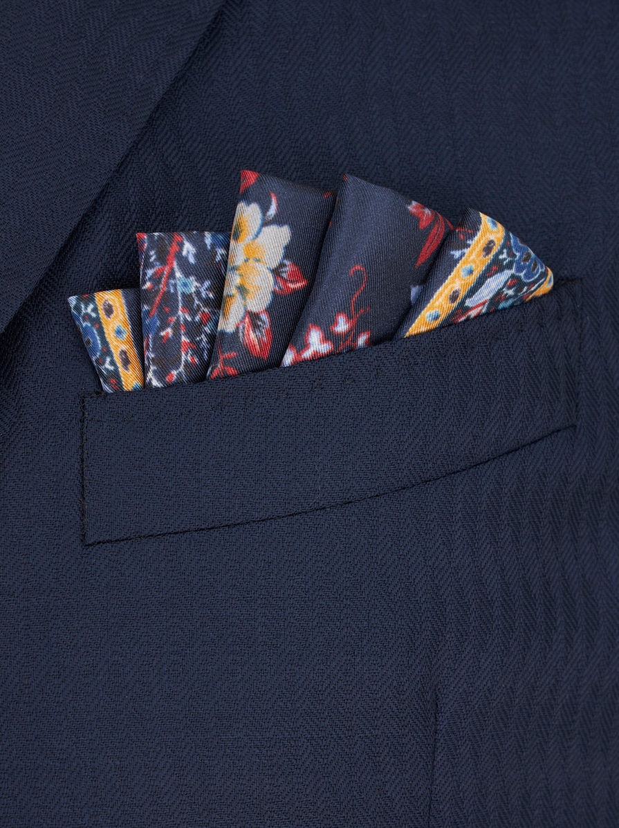 FLORAL PAISLEY POCKET SQUARE - 2