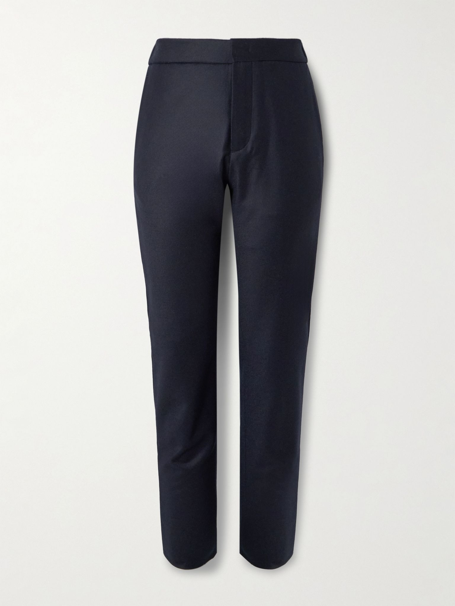Leisure City Slim-Fit Virgin Wool and Cashmere-Blend Trousers Blue - 1