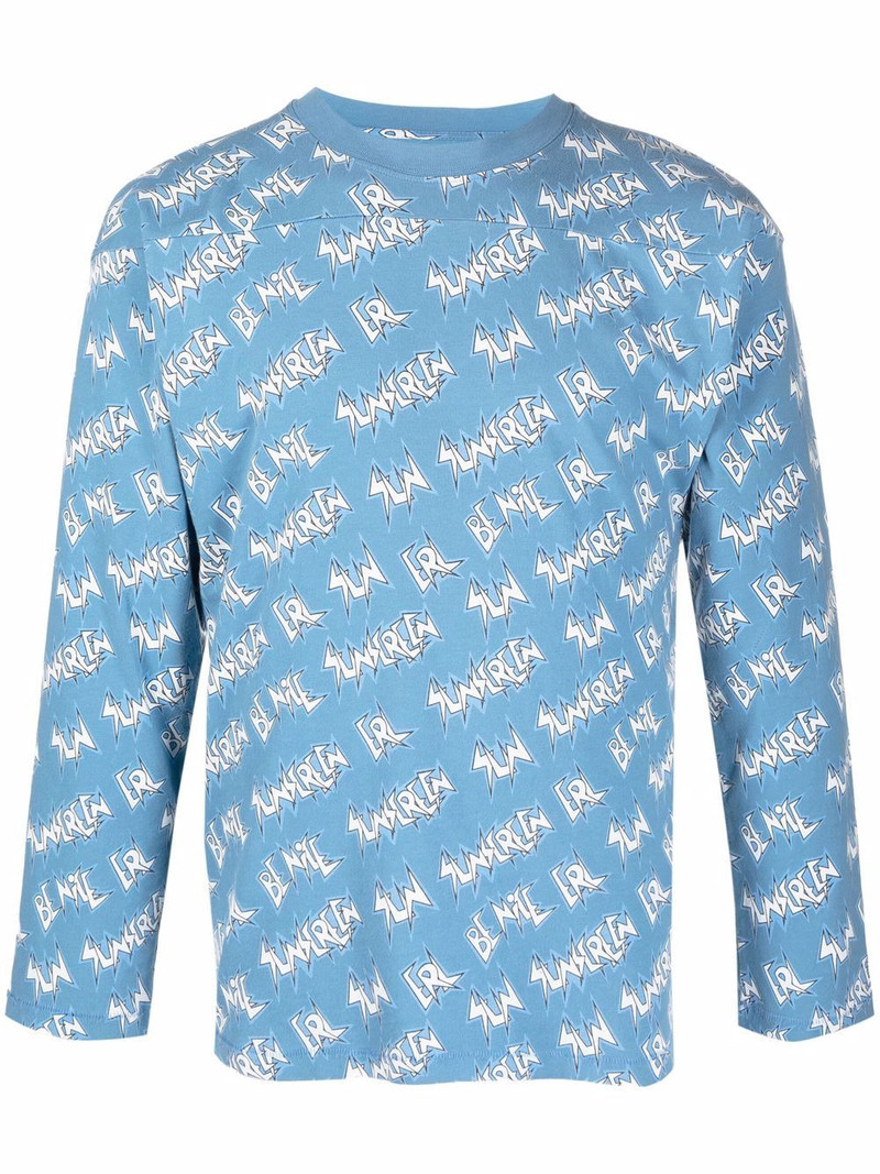 graphic-print long-sleeve T-shirt 1