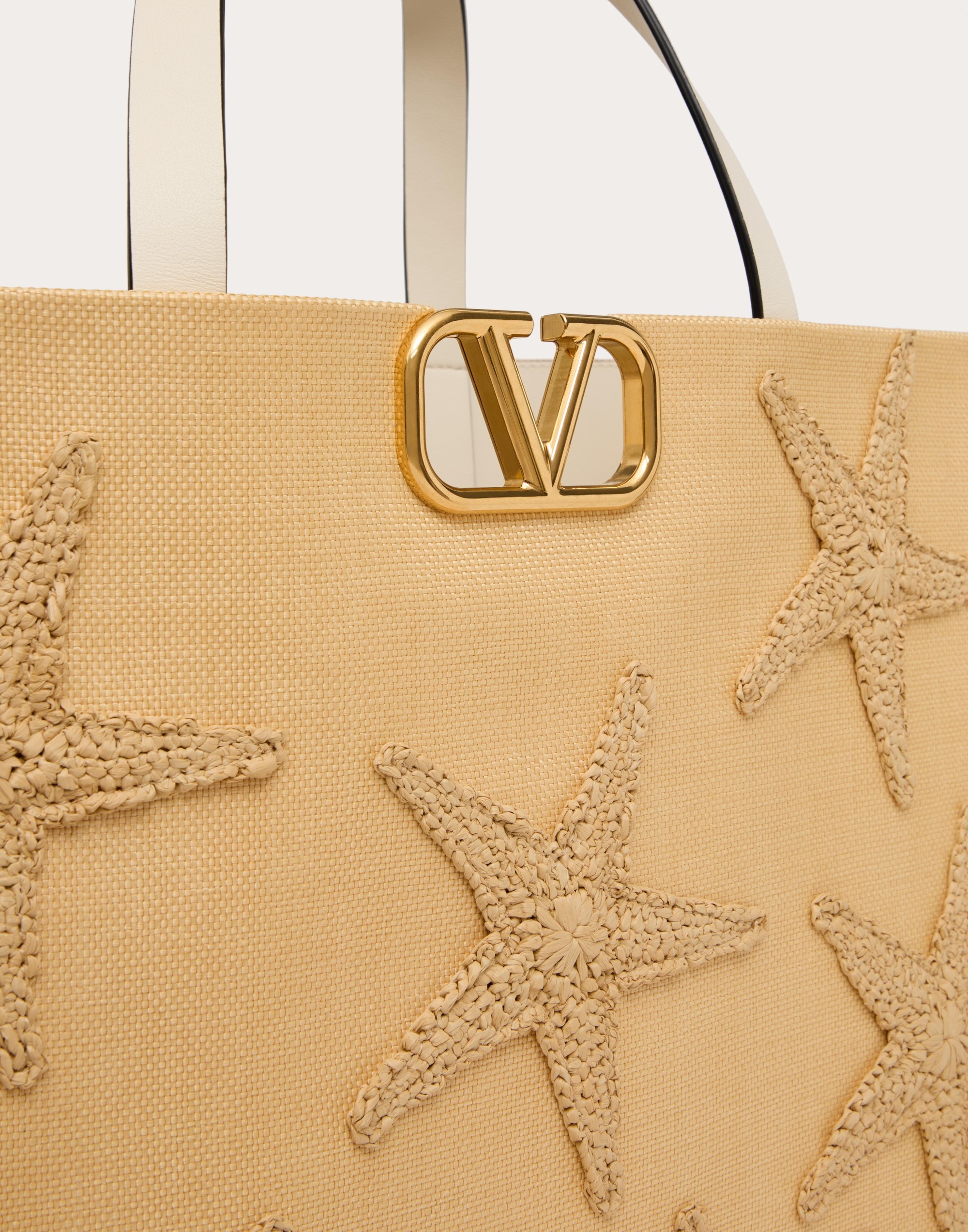VALENTINO GARAVANI ESCAPE HANDBAG IN RAFFIA WITH EMBROIDERY - 7