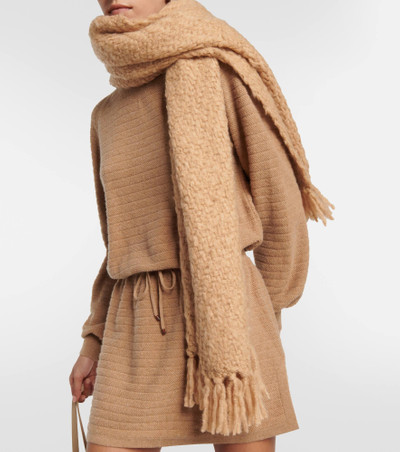 Loro Piana Fringed cashmere and silk scarf outlook
