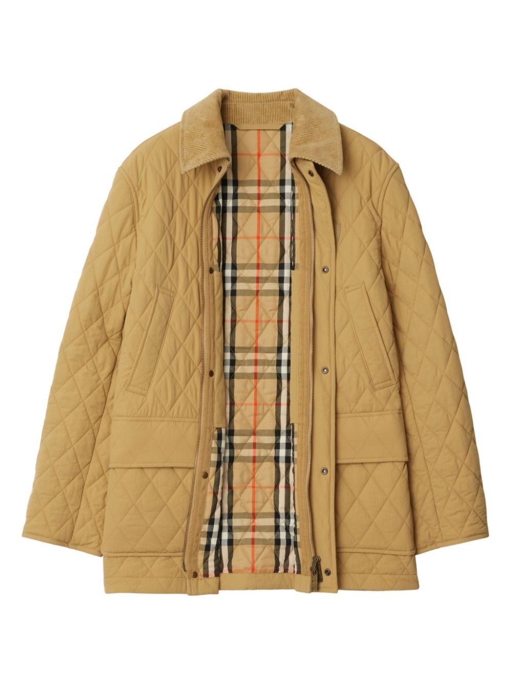 diamond-quilted jacket - 5