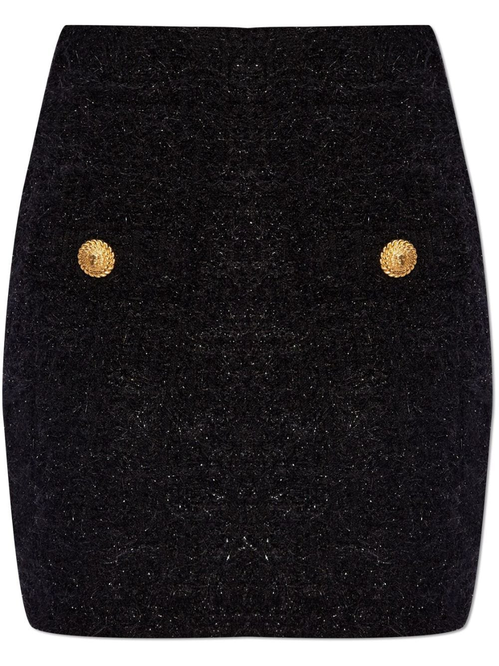 Balmain Women Buttoned Tweed Skirt - 1
