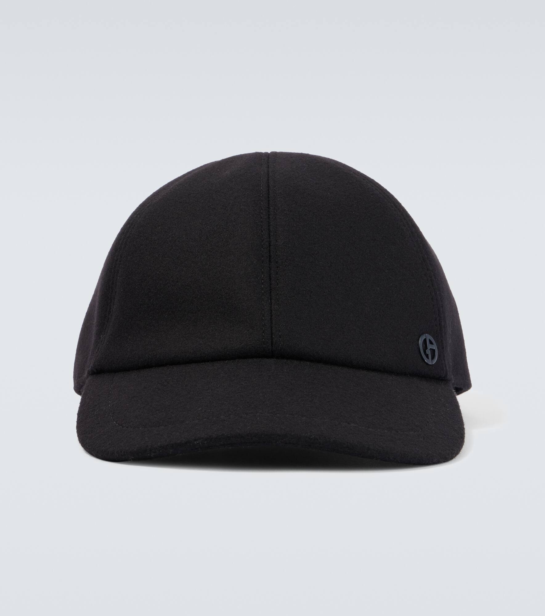 Wool and cashmere-blend baseball cap - 1