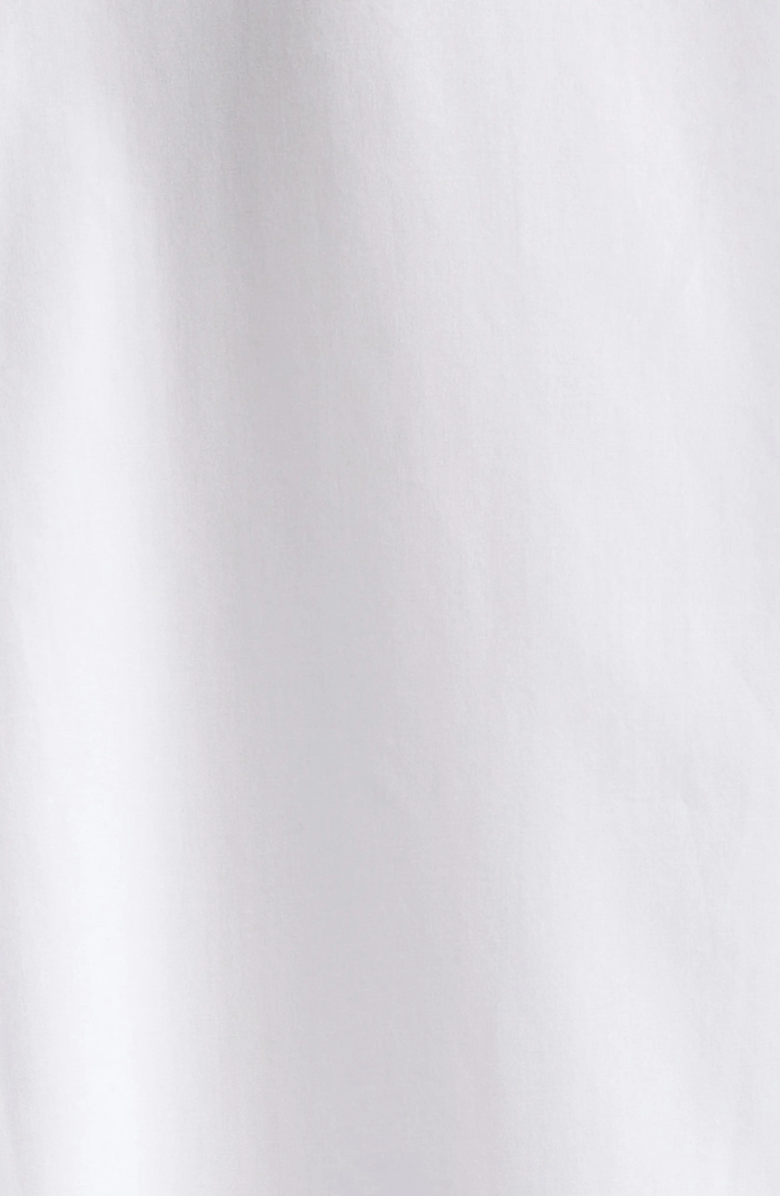 Peplum Extralong Cotton Broadcloth Button-Up Shirt - 6