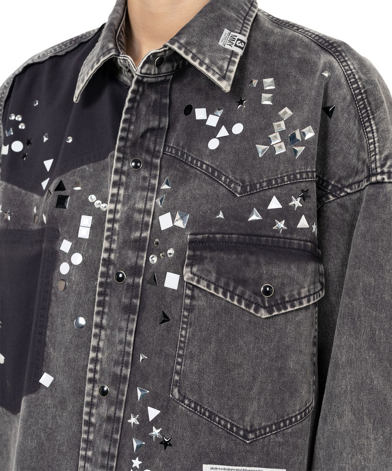 Embellished Distressed Shirt 7