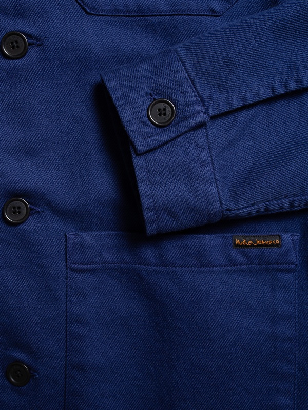 Barney Worker Jacket Mid Blue - 5