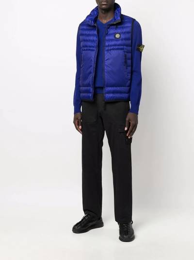 Stone Island Compass-patch padded gilet outlook