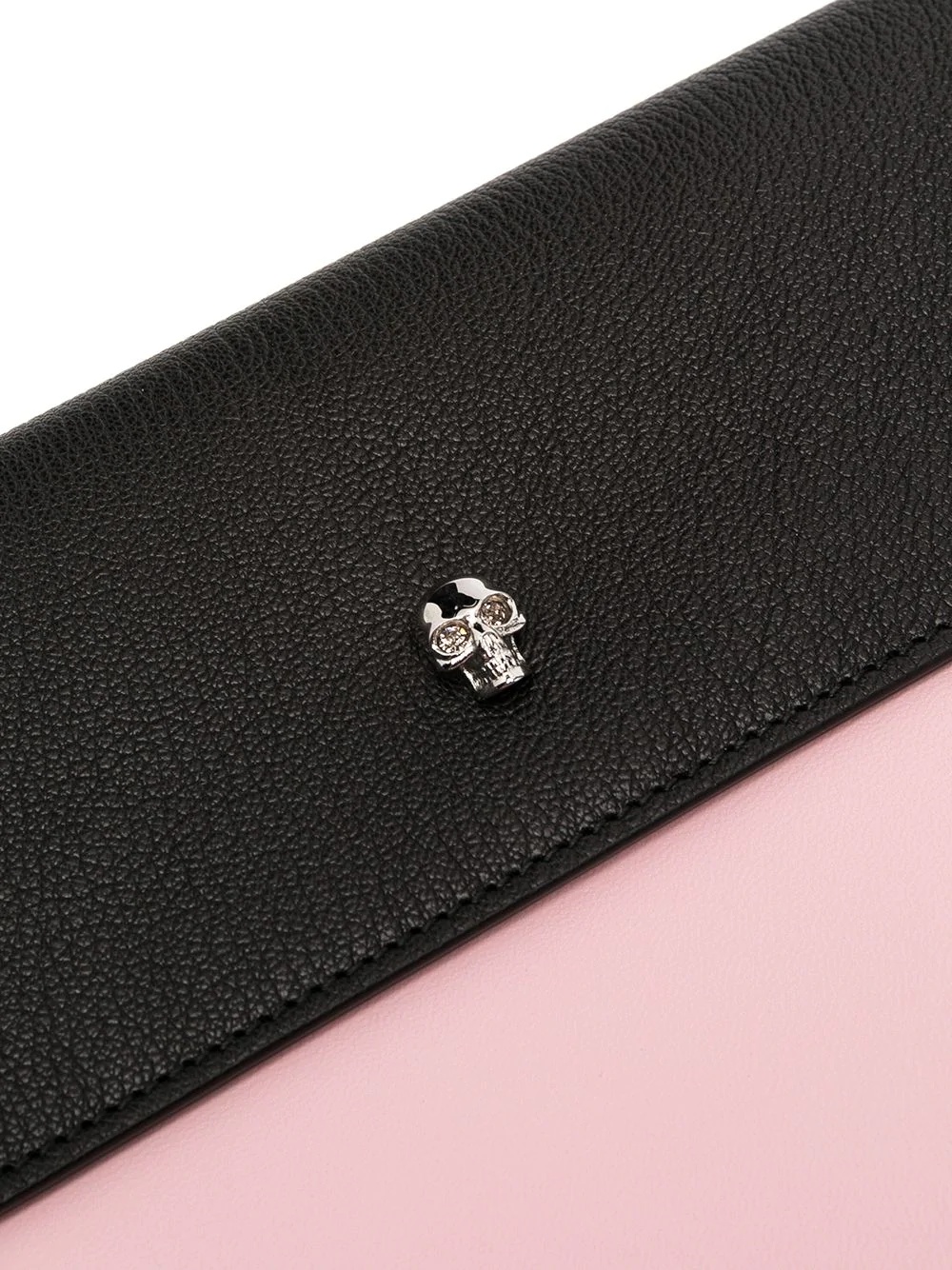 skull motif panelled clutch bag - 4