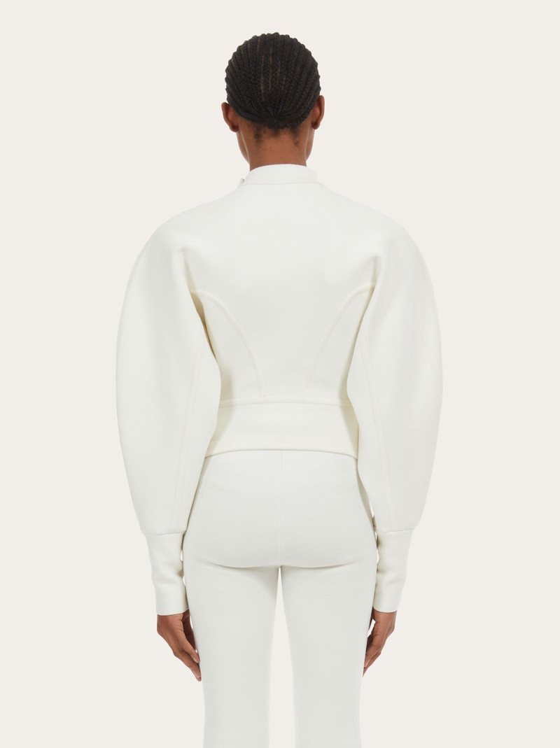 Asymmetric button up jacket 3