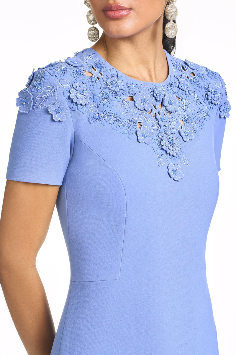 SACHIN & BABI EMBROIDERED ARUNA GOWN - DEEP PERIWINKLE outlook