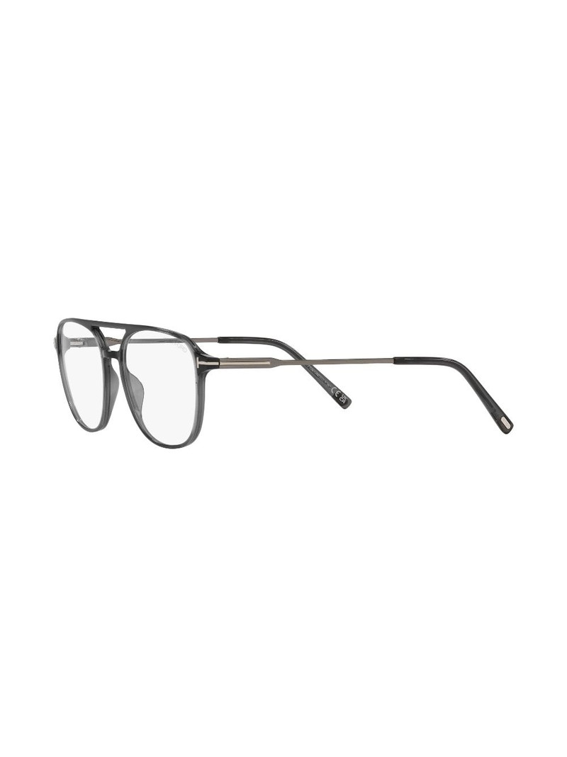 logo-plaque pilot-frame glasses 3