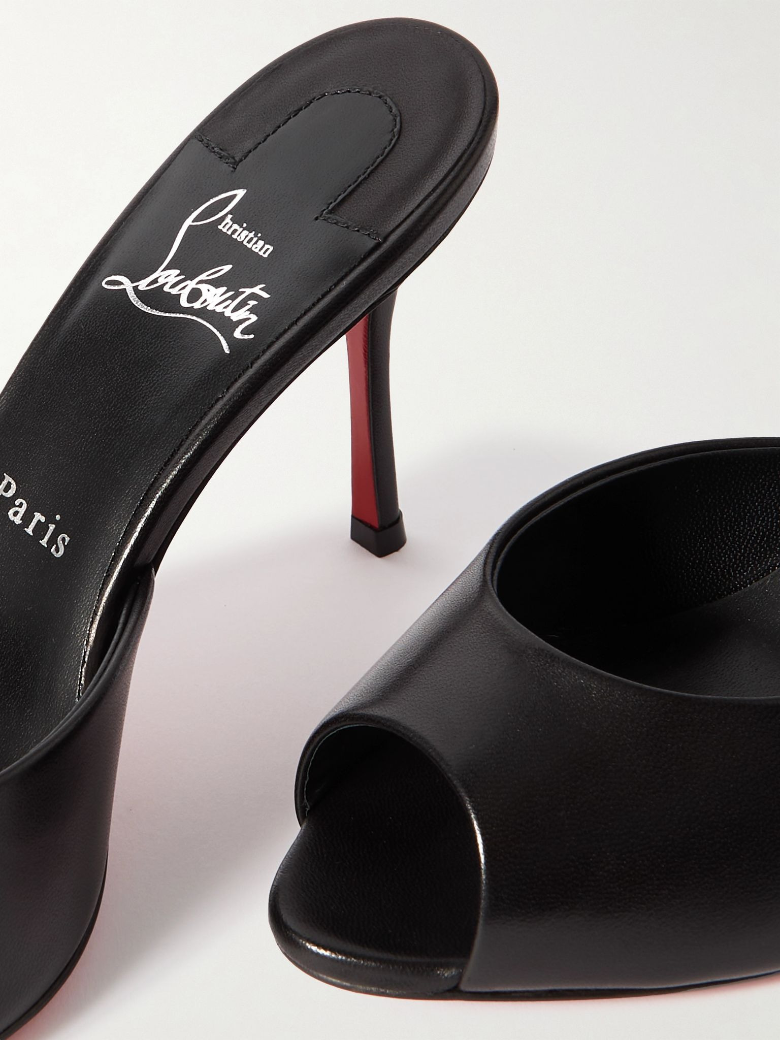 Me Dolly 85 leather sandals Black - 4