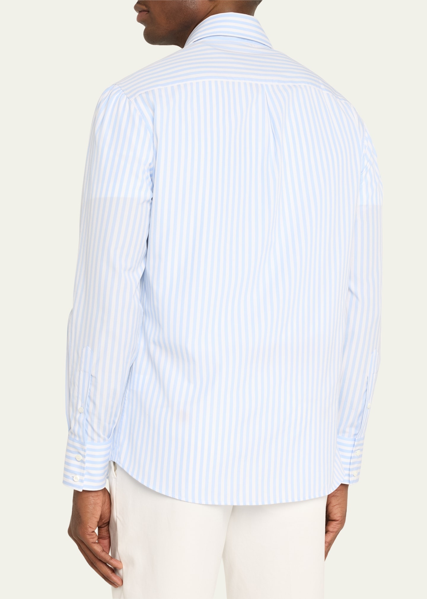 Men's Striped Button Down Shirt - 3