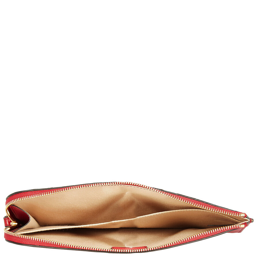 Chloe C Croc Embossed Leather Pouch - 6