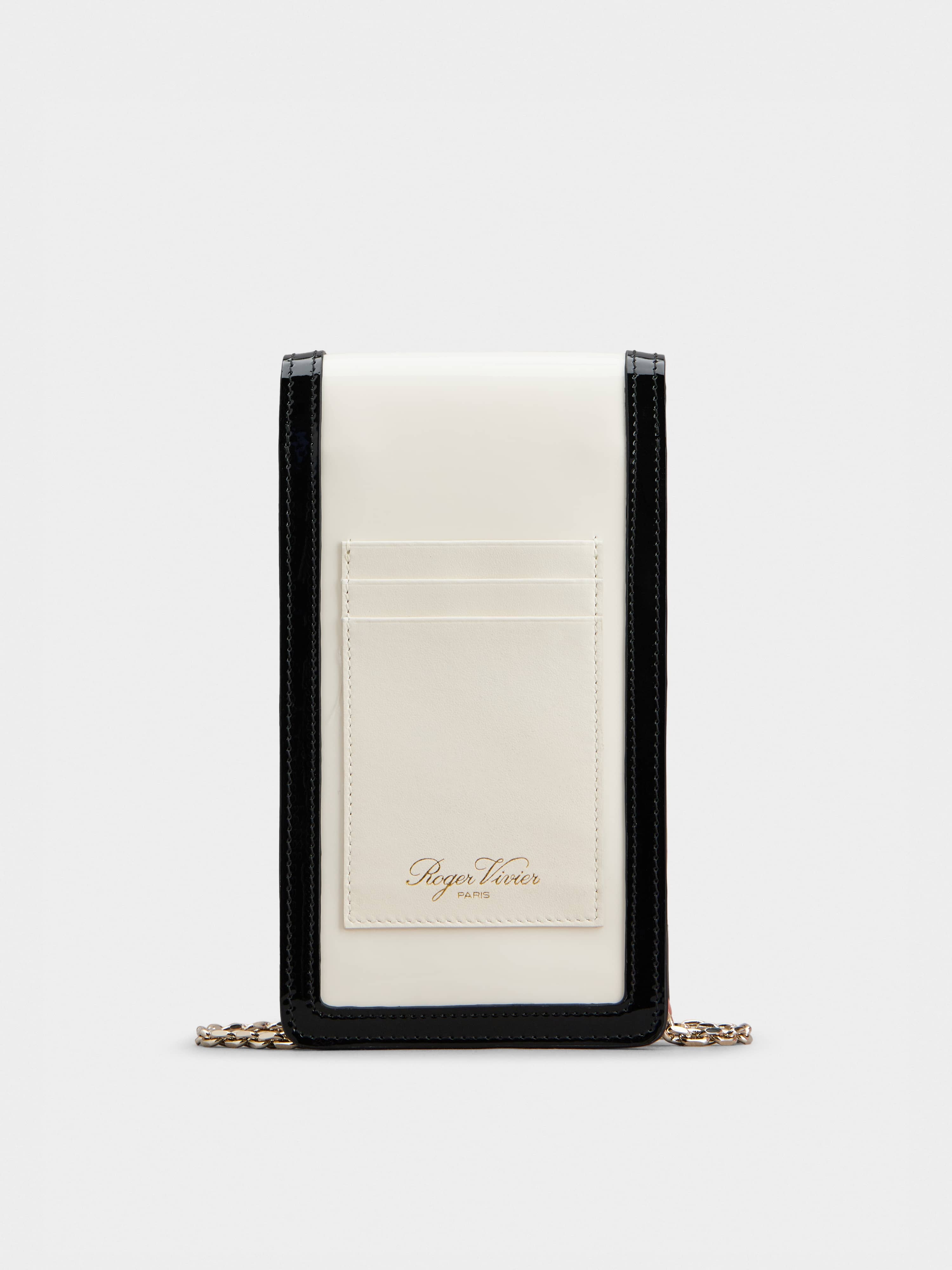 Belle Vivier Lacquered Buckle Smartphone Bag in Patent Leather - 2