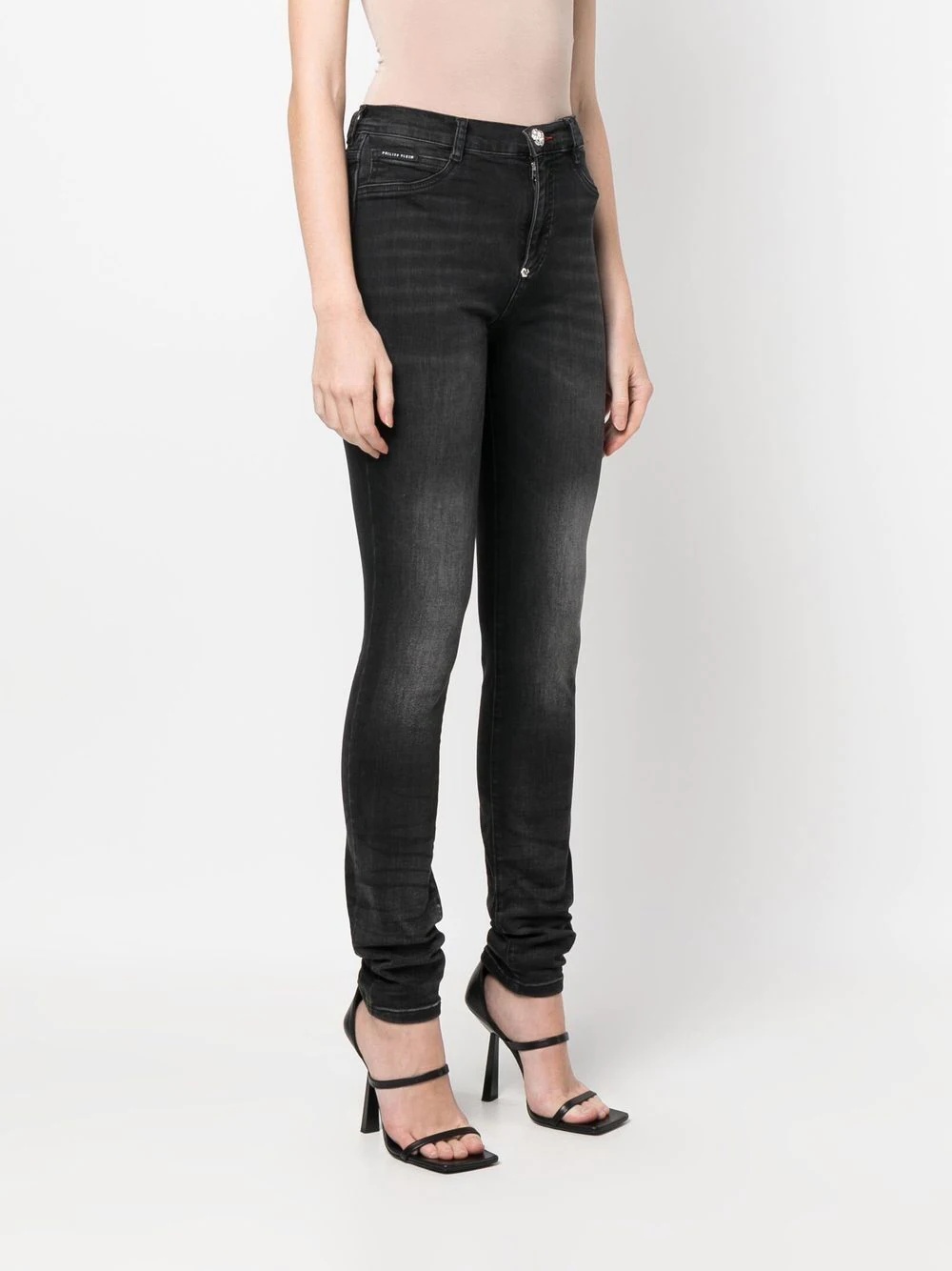 high-waist skinny-cut jeans - 3