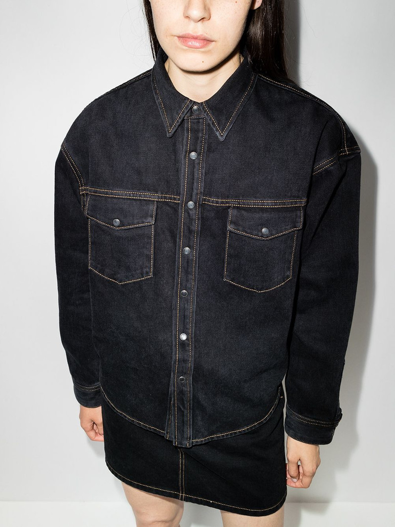 WARDROBE.NYC oversized denim button jacket outlook