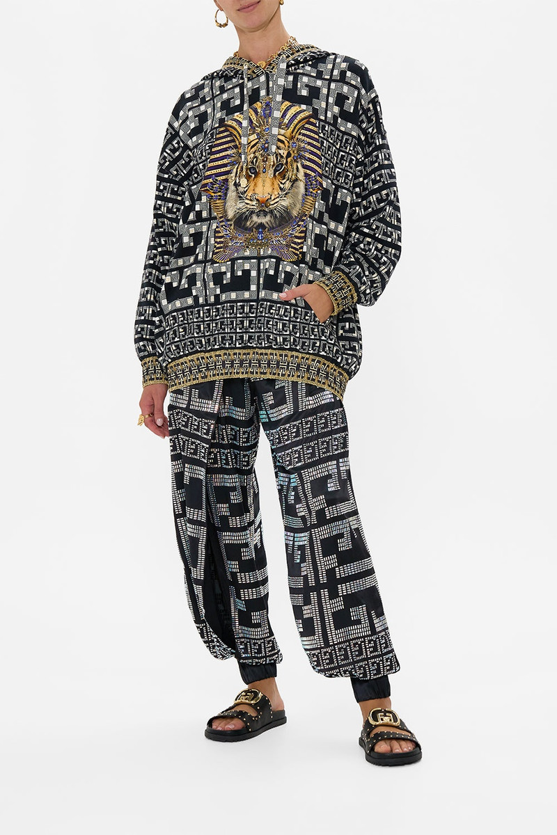 CAMILLA SILK HEM BAND BOYFRIEND HOODIE outlook