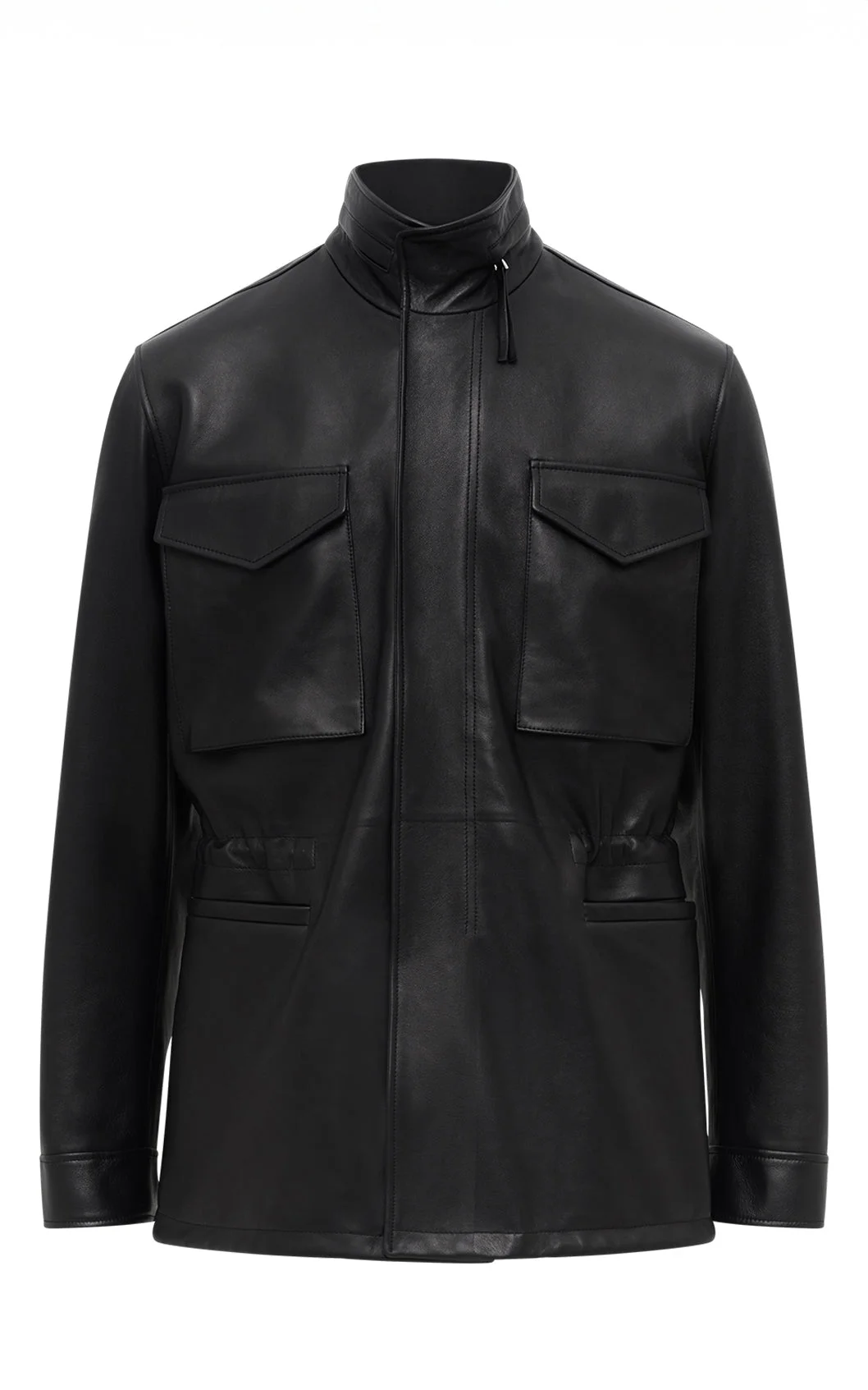 Darwin M65 Jacket in Black Nappa Leather - 1