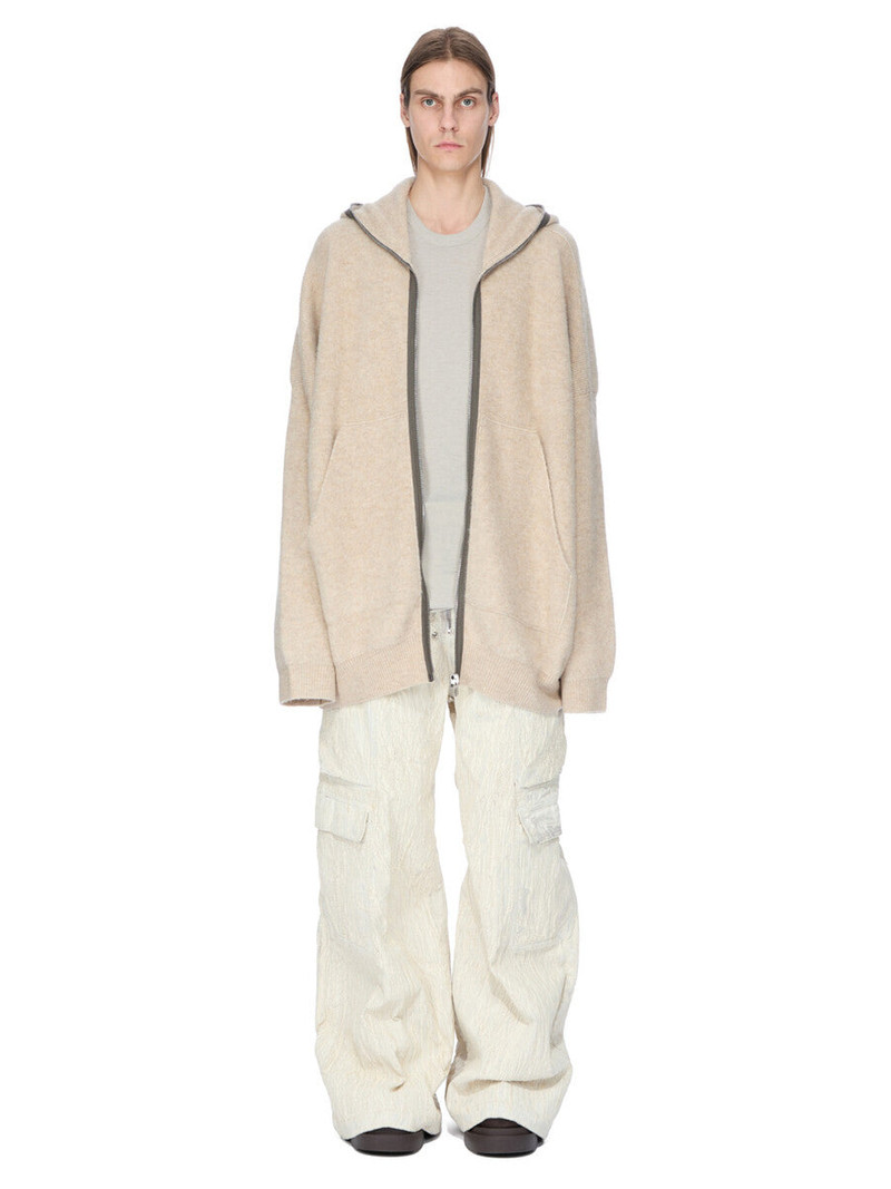 Rick Owens hooded zip-front cardigan outlook