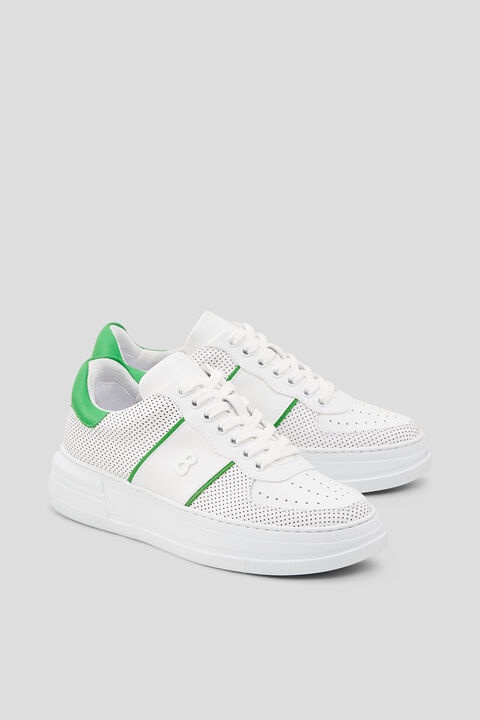 Santa Rosa Sneakers in White/Green - 3