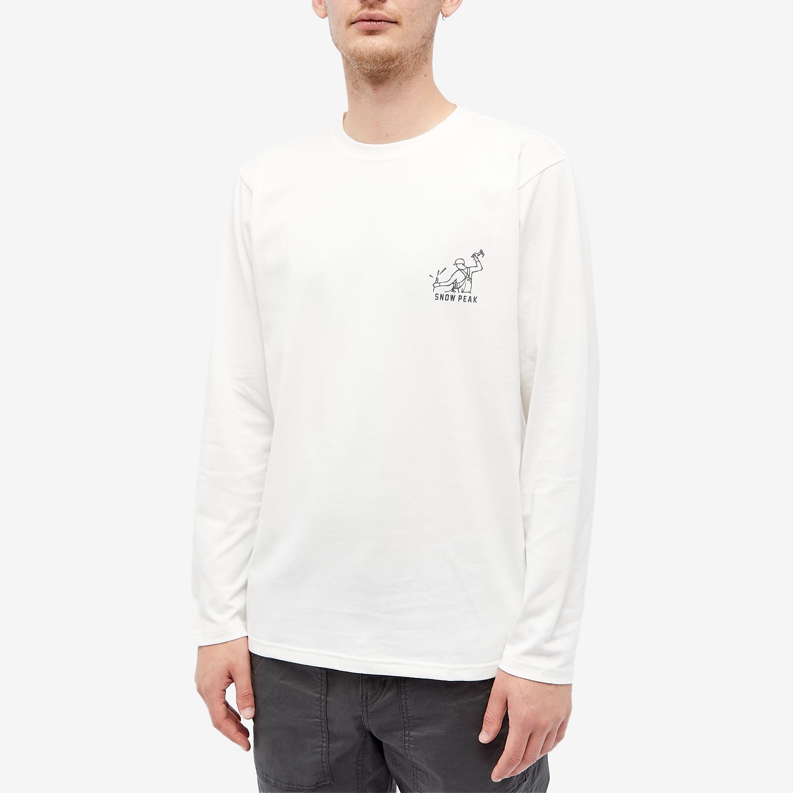 Snow Peak Long Sleeve Foam Print T-Shirt - 2