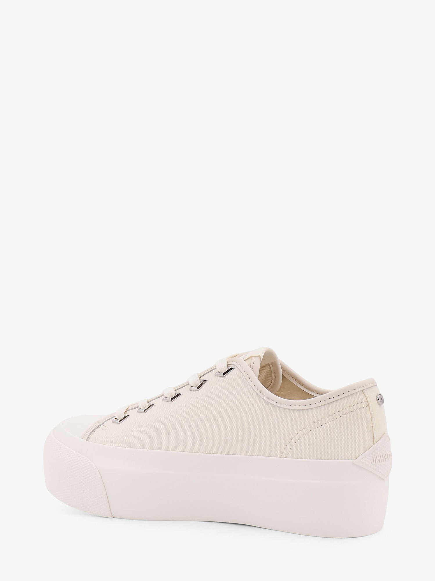 Jimmy Choo Palma Maxi Low-Top Canvas Sneakers With Plateau - 3