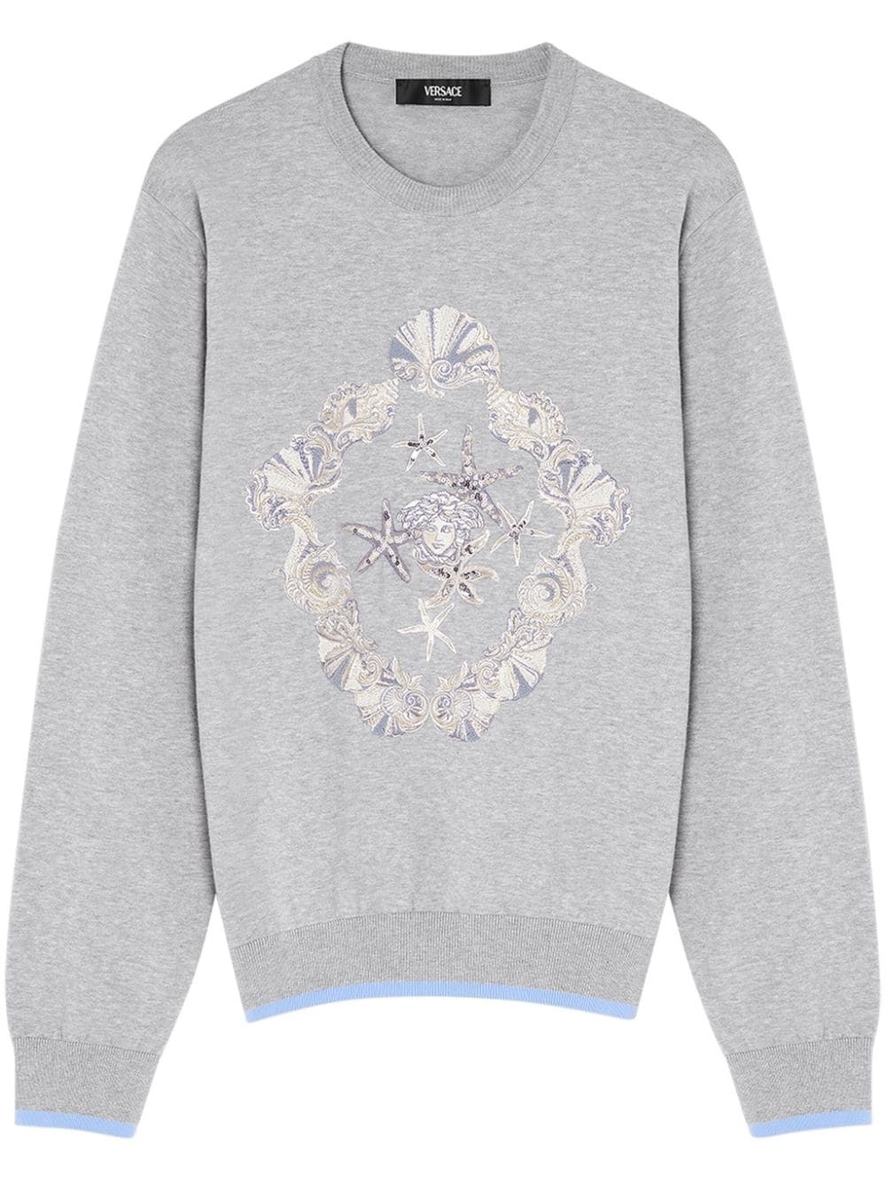 Shell Blasone embroidered jumper - 1