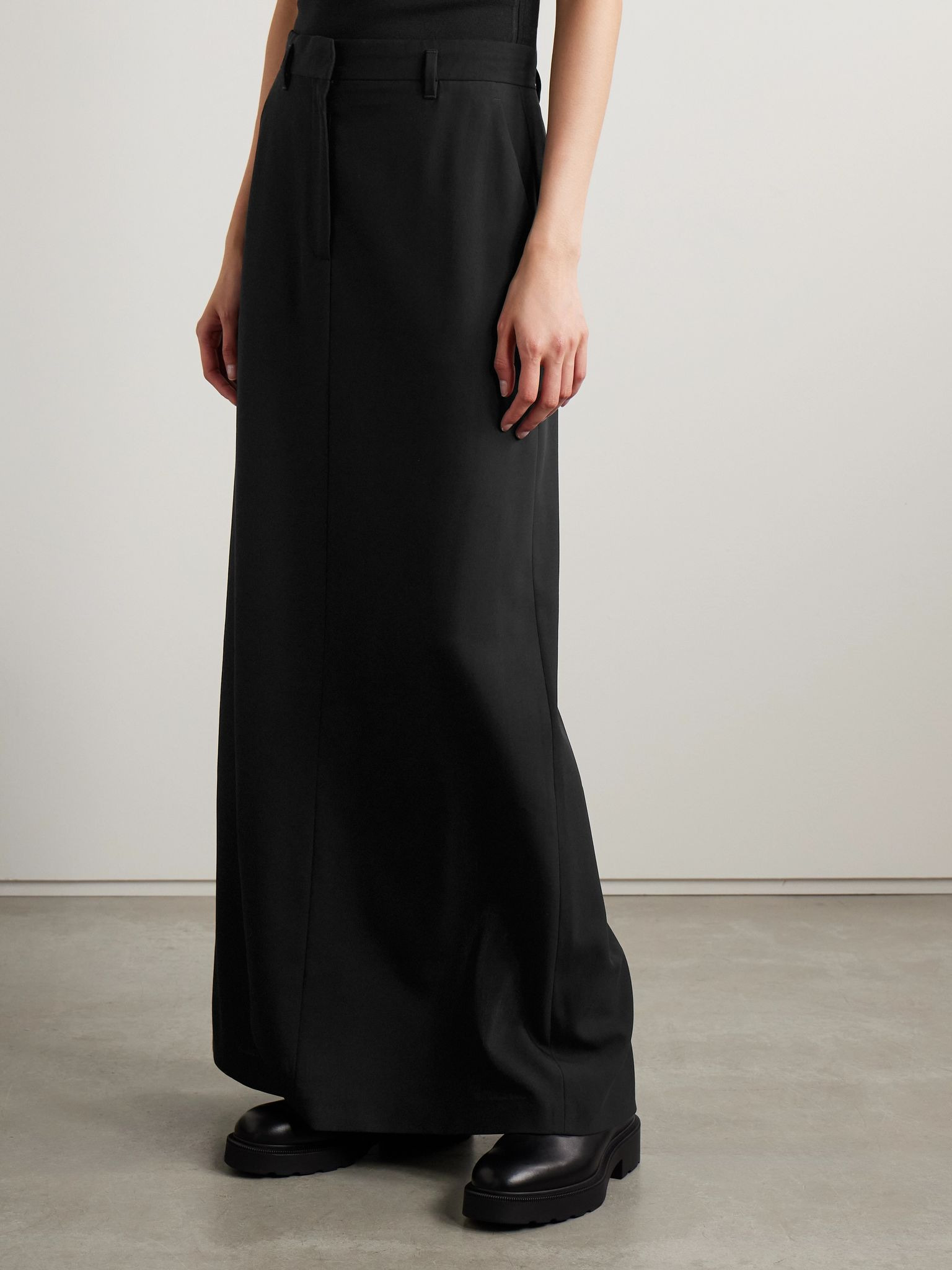Seraphyne wool maxi skirt Black - 3
