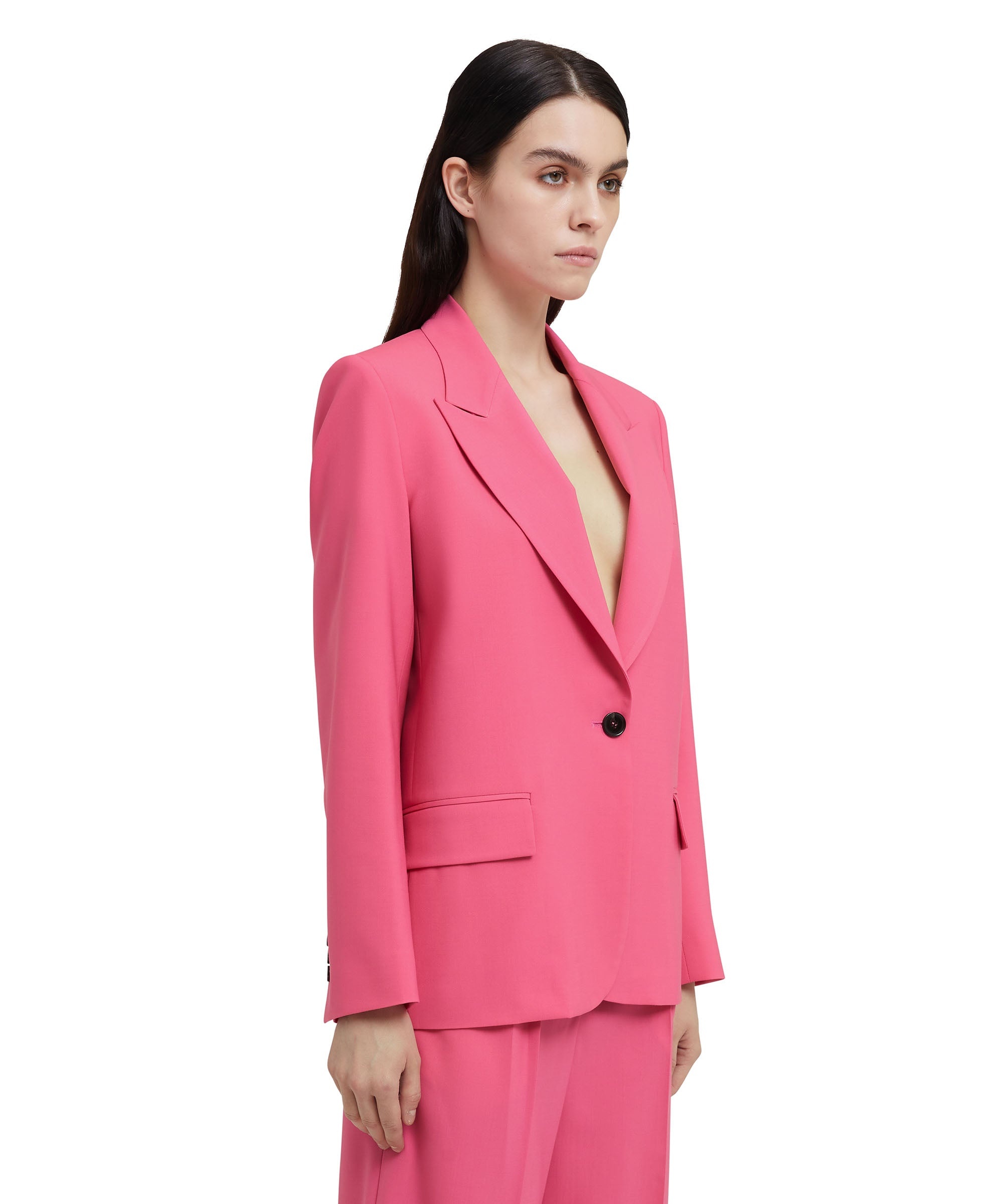 Fresh wool single-breasted jacket - 4