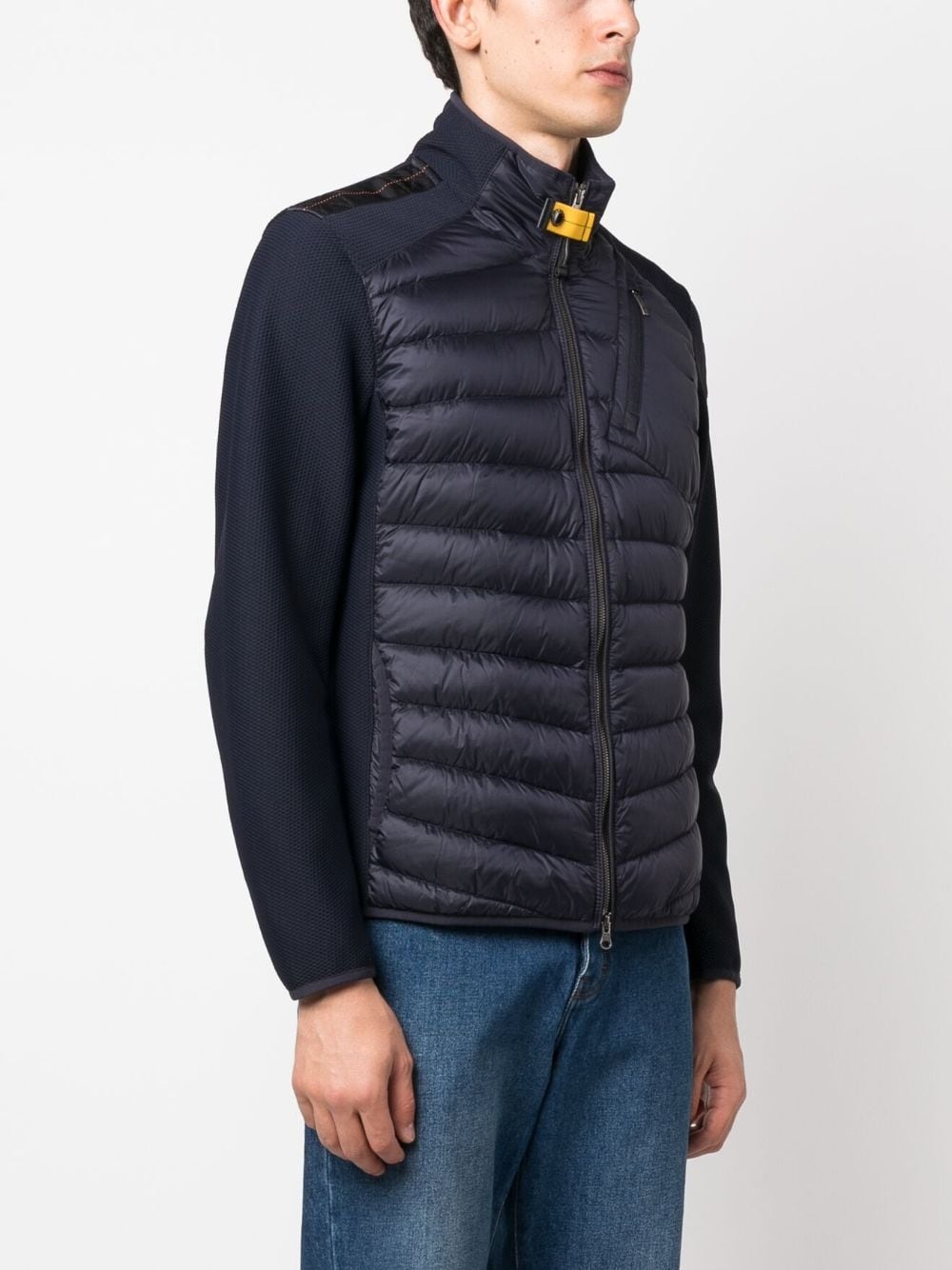 logo-patch padded jacket - 3