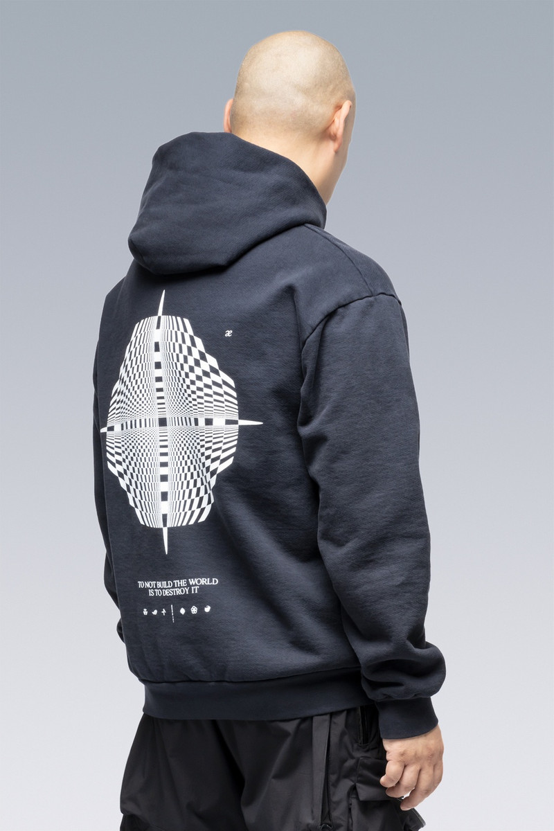 FIS8-RS Cotton Hooded Sweatshirt Black 3