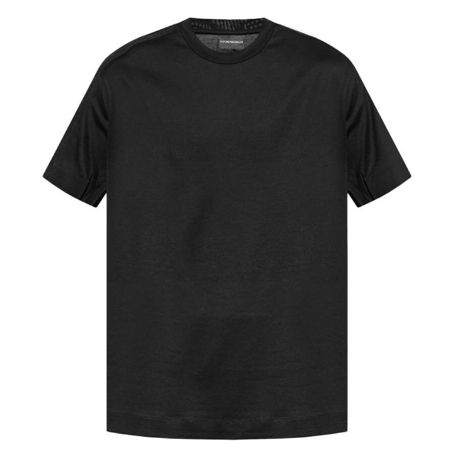 Emporio Armani Logo Tape Lyocell-Blend T-Shirt - 5