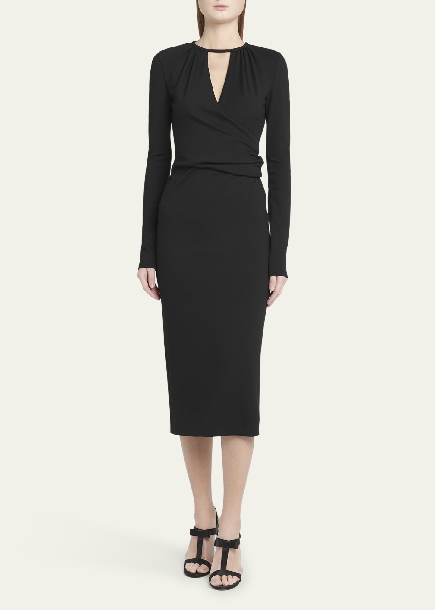 Keyhole Milano Jersey Sheath Dress - 2