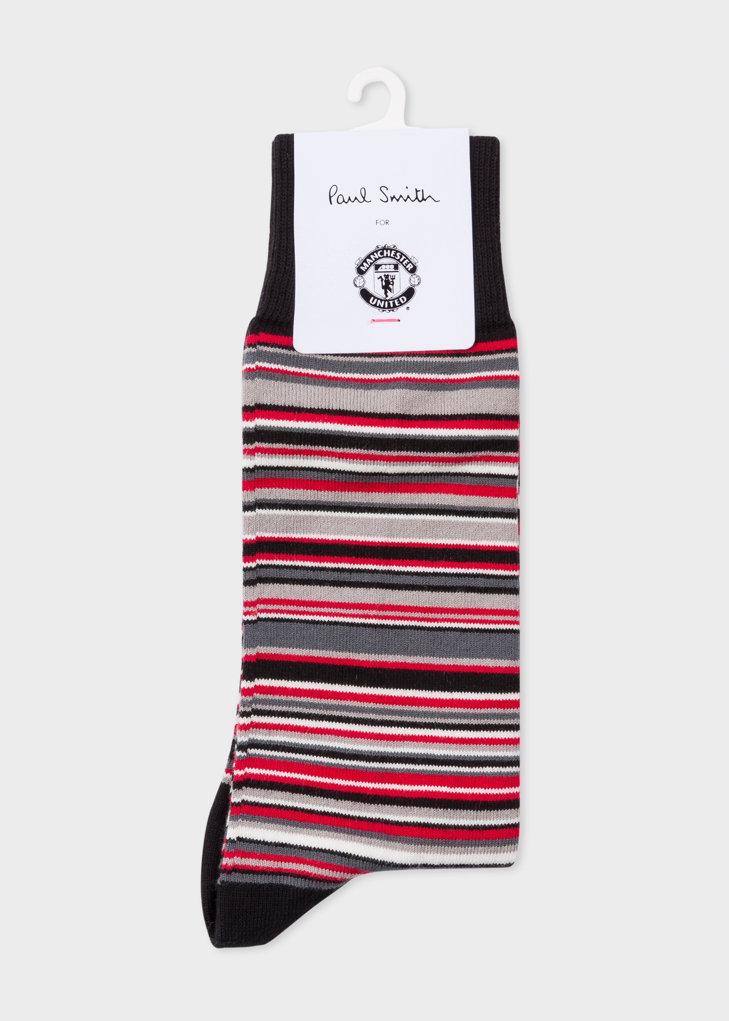 Paul Smith & Manchester United - Red 'Signature Stripe' Socks - 2