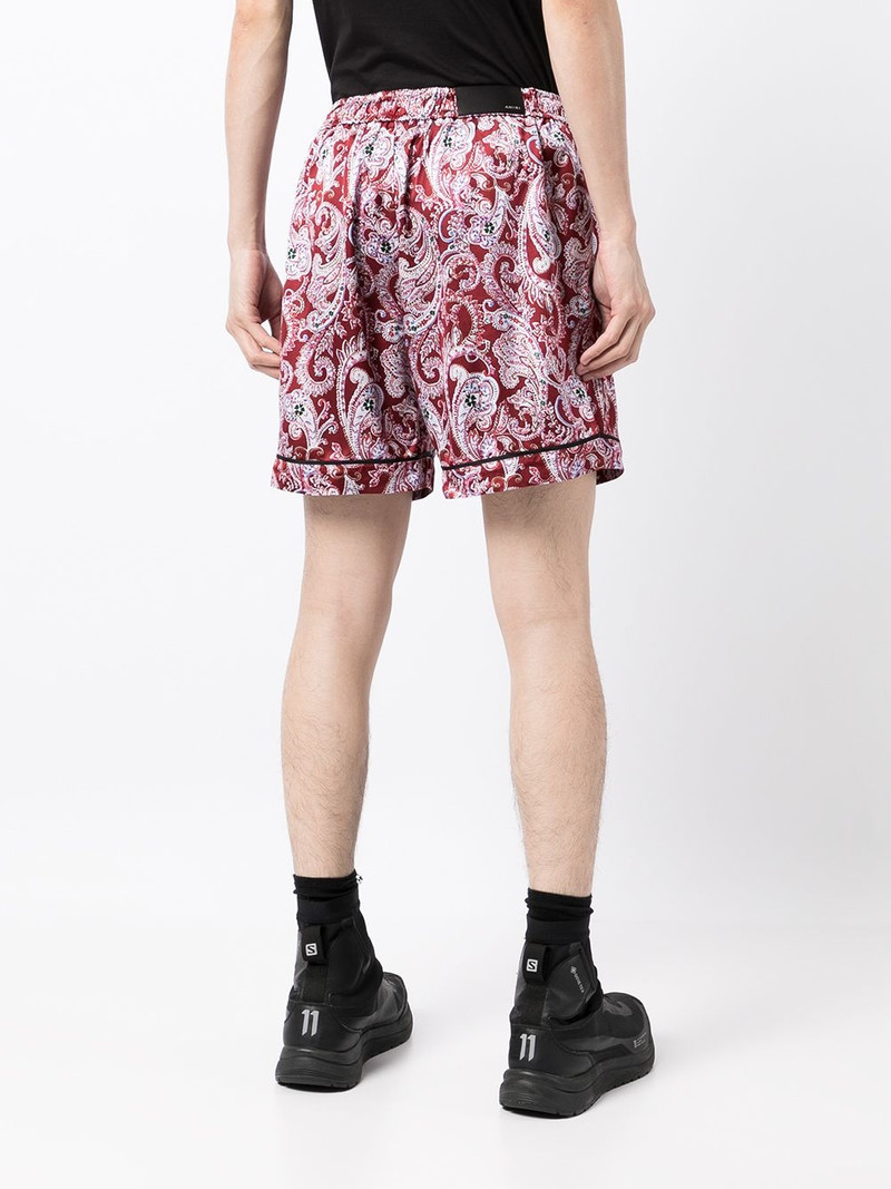 paisley-print drawstring shorts 4