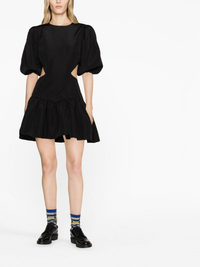 MSGM cut-out flared minidress outlook