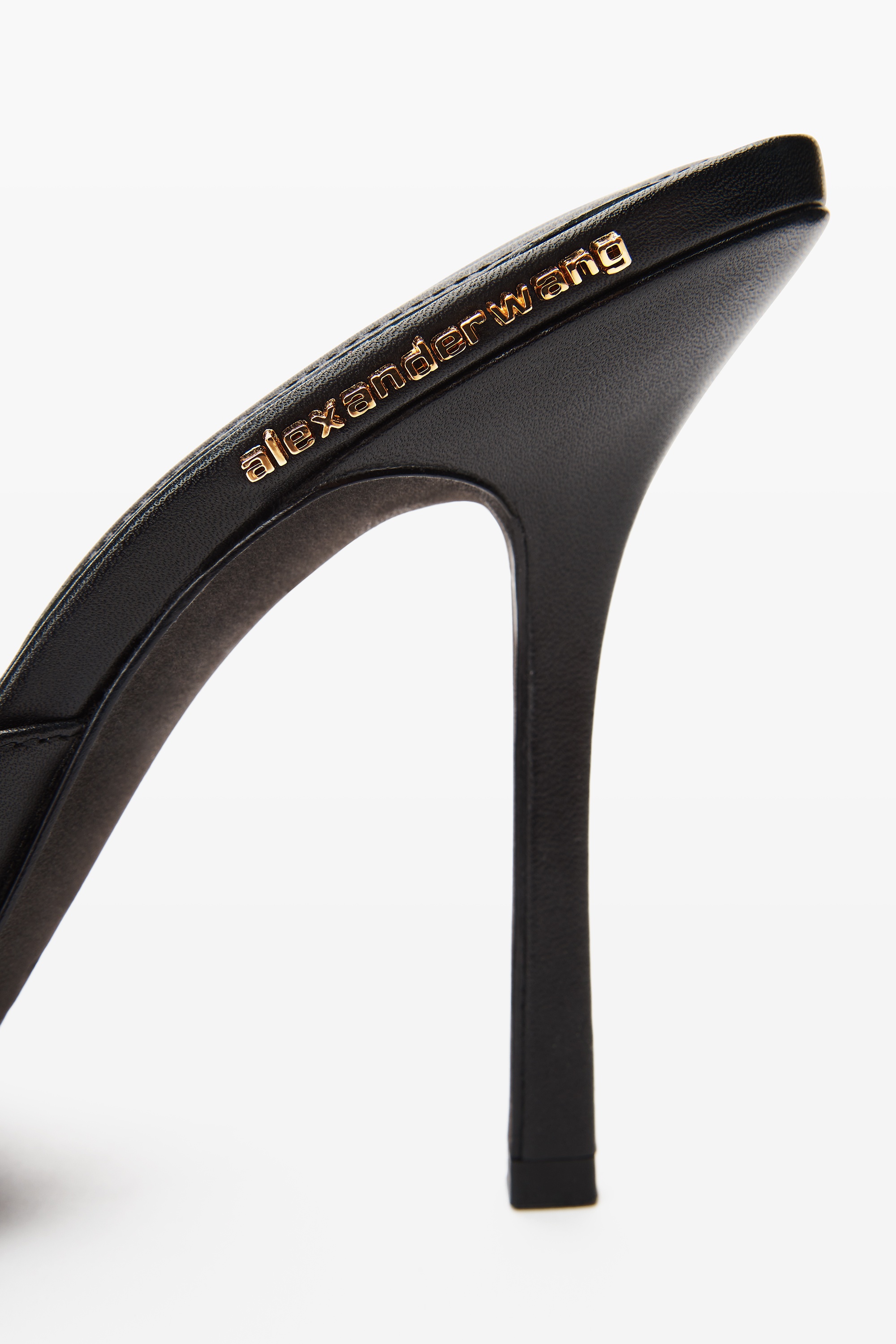 Lucienne 105mm Thong Mule in Smooth Leather - 4