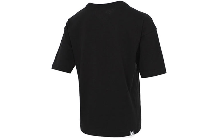 (WMNS) PUMA Downtown Graphic Tee Black 531438-01 - 2