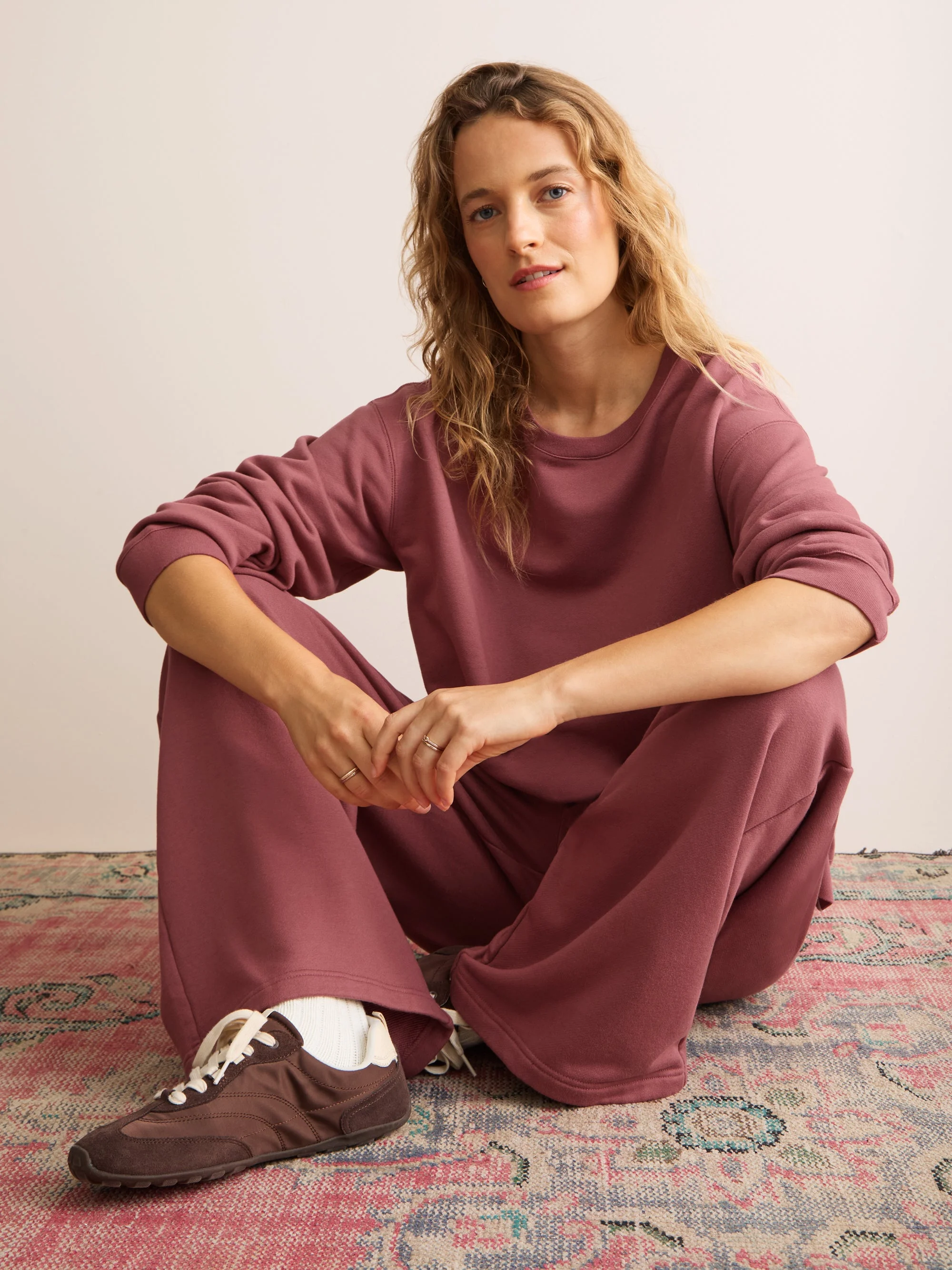Harley Cotton Modal Sweatshirt Dusty Rose - 1