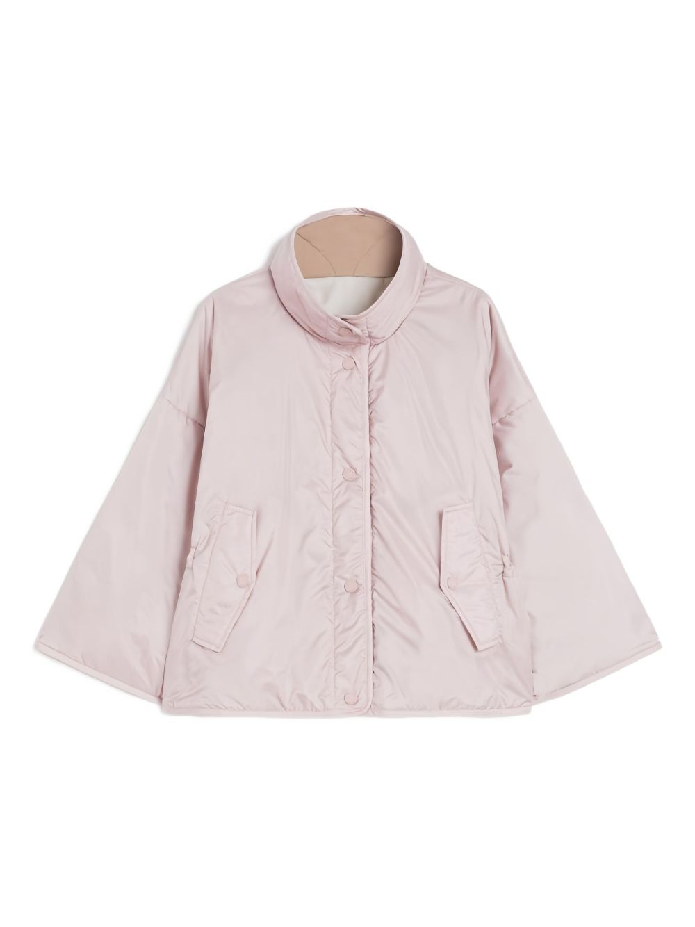 quilted wide-sleeve jacket - 1