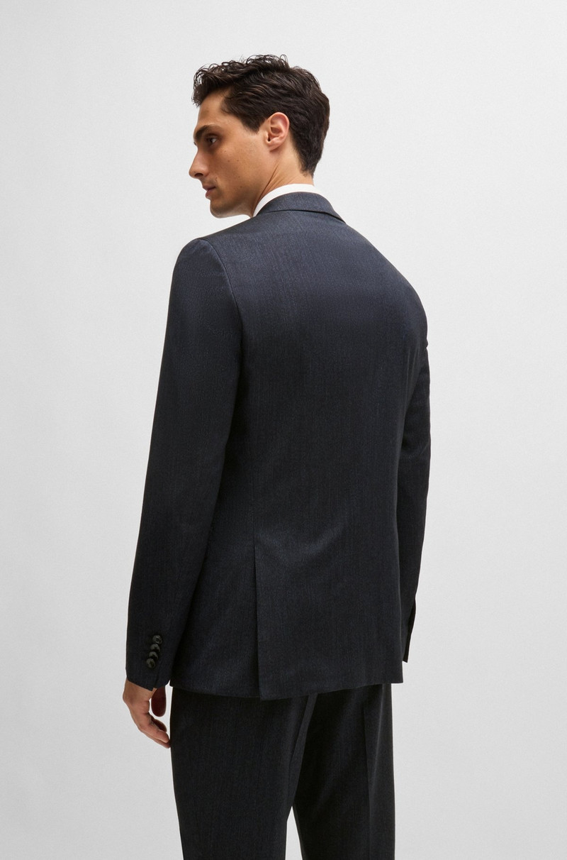 SLIM-FIT SUIT IN MICRO-PATTERNED WOOL 3