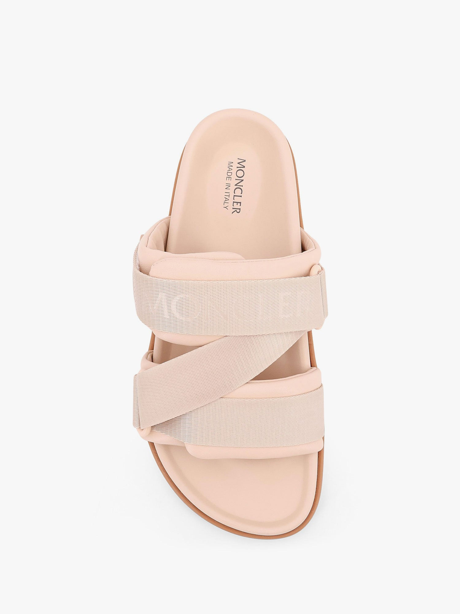 Moncler Mon Summer Leather Sandals With Nylon Details - 5